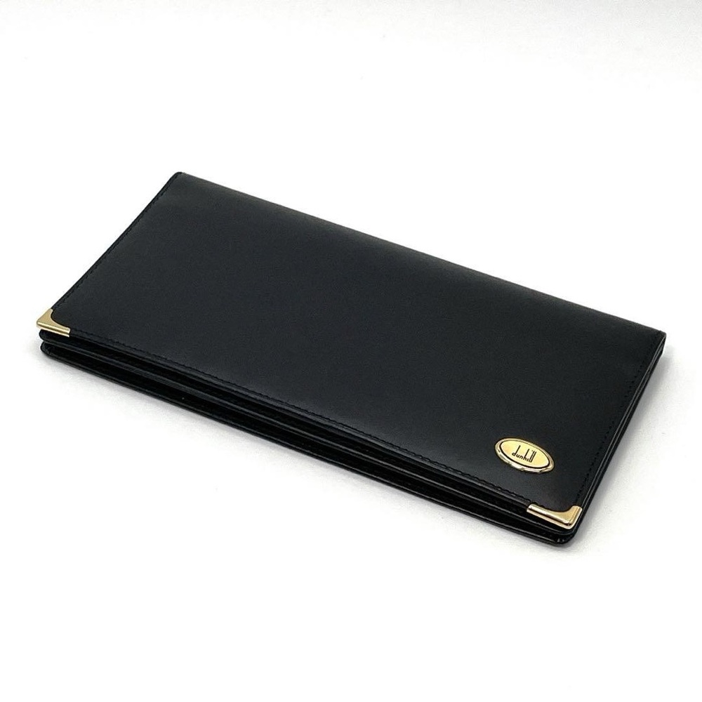 Dunhill Long Wallet Oxford Leather Authentic T17490